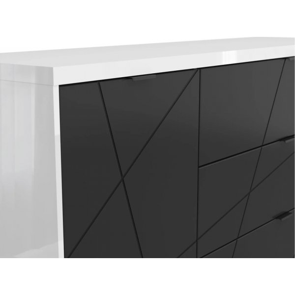 Antikes Sideboard - Wei/Schwarz