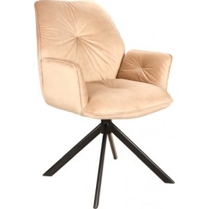 Boogie-Sessel - Beige Samt