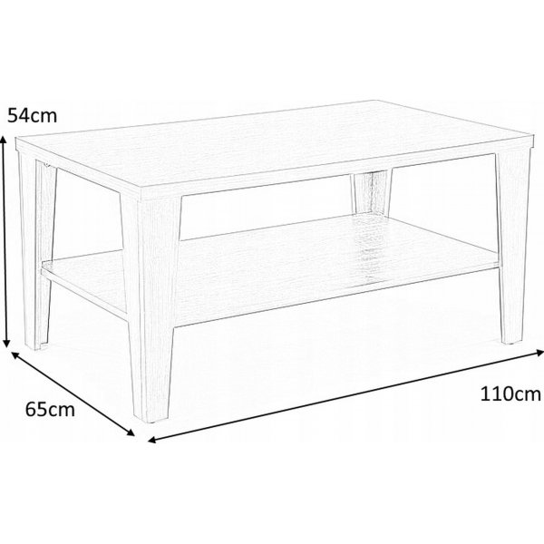 Harper Couchtisch 110 cm - Sonoma-Eiche