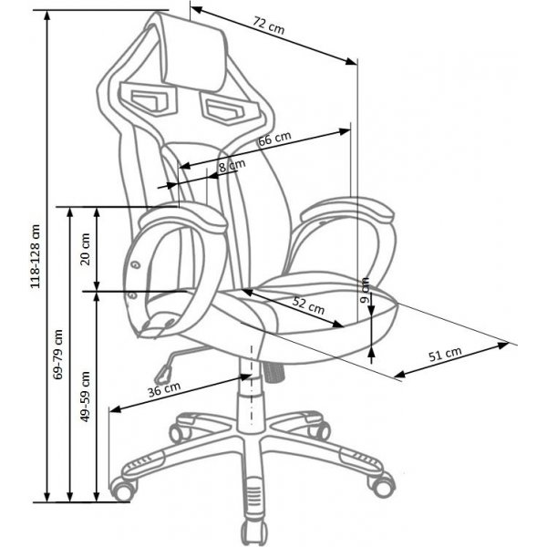 Bürostuhl Thalia - Schwarz & Rot Bürostuhl Thalia - Schwarz & Rot