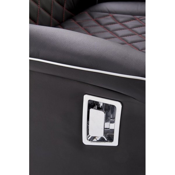 Camaro Sessel Luxury - Schwarz/Rot PU + Textilreinigung fr Mbel