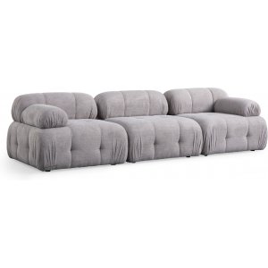 Petite 3-Sitzer-Sofa - Hellgrau