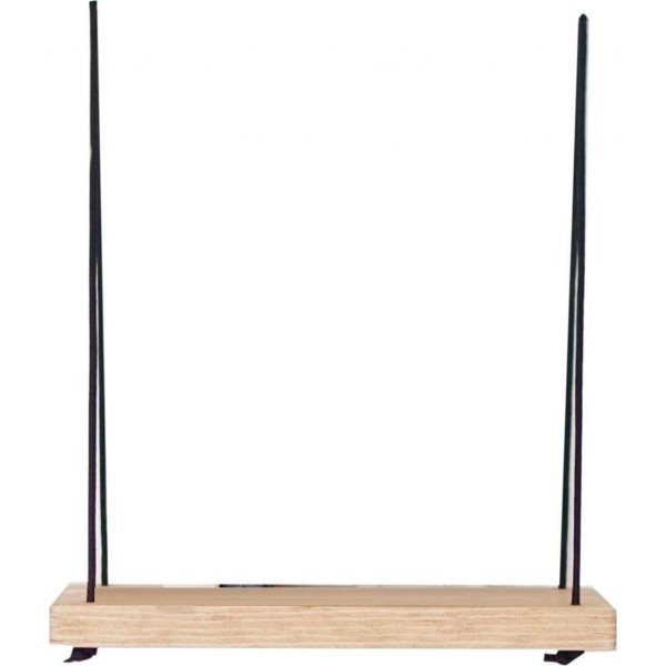 Abstraktes Wandregal 55 - Nussbaum