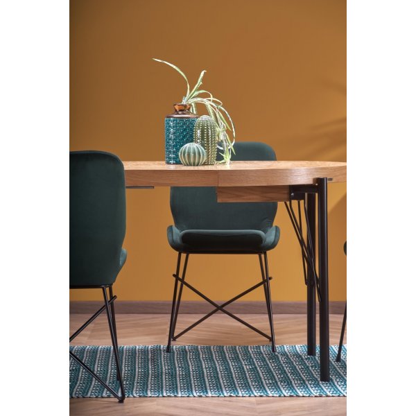 Dante Esstisch 100-300 cm - Eiche/Schwarz