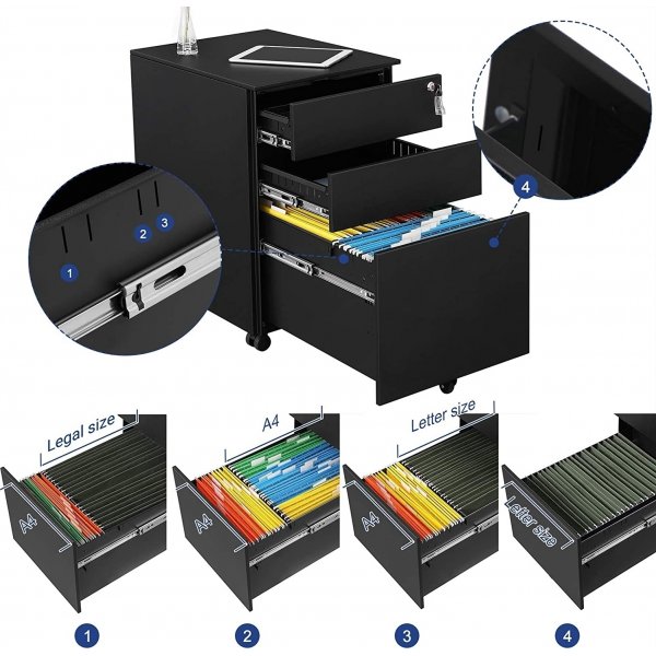 Bille-Box 52 x 39 cm - Schwarz Bille-Box 52 x 39 cm - Schwarz