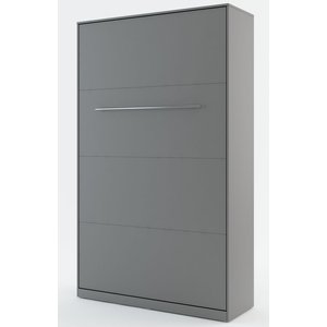 Bettschrank compact living Vertical (120x200 cm Klappbett) - Grau