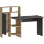 Buggy Schreibtisch 135,9x60 cm - Anthrazit/Eiche