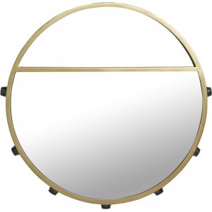 Bea Spiegellampe - Schwarz/Gold - 60 cm