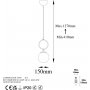 Ring-Deckenlampe 13433 - Gold