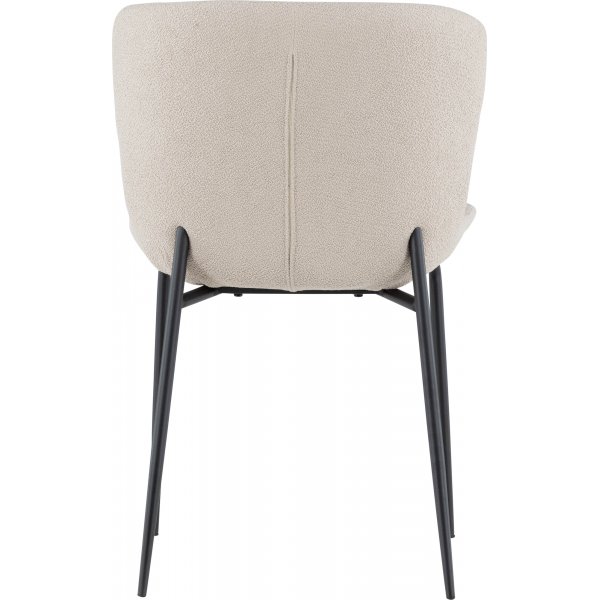 Modesto Esszimmerstuhl - Beigefarbenes Boucl