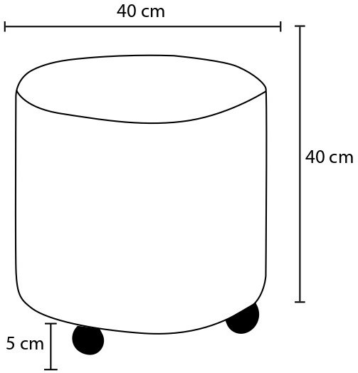 Mario Pouf - Creme Mario Pouf - Creme