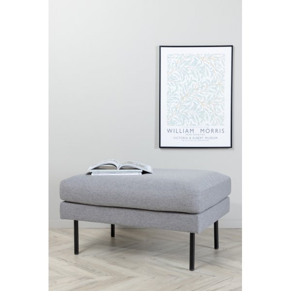 Sitzpuff Eden - Stahlgrauer Stoff Sitzpuff Eden - Stahlgrauer Stoff