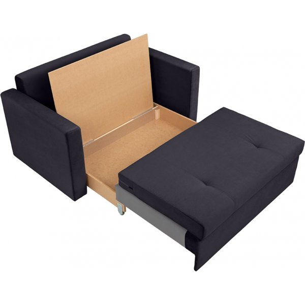 Bunio 2-Sitzer Schlafsofa - Schwarz