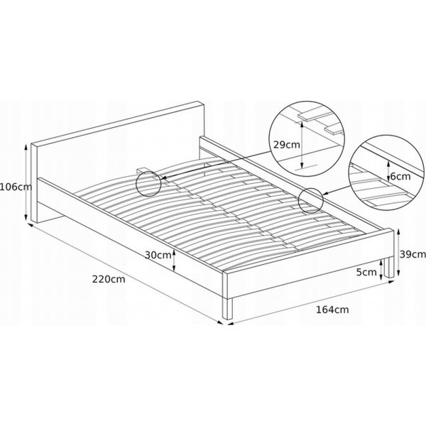 Arijana Bettgestell mit Stauraum 160x200 cm - Grauer Samt Arijana Bettgestell mit Stauraum 160x200 cm - Grauer Samt
