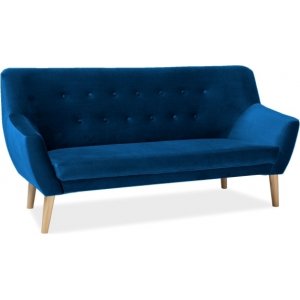 Aliana 3-Sitzer-Sofa - Blauer Samt