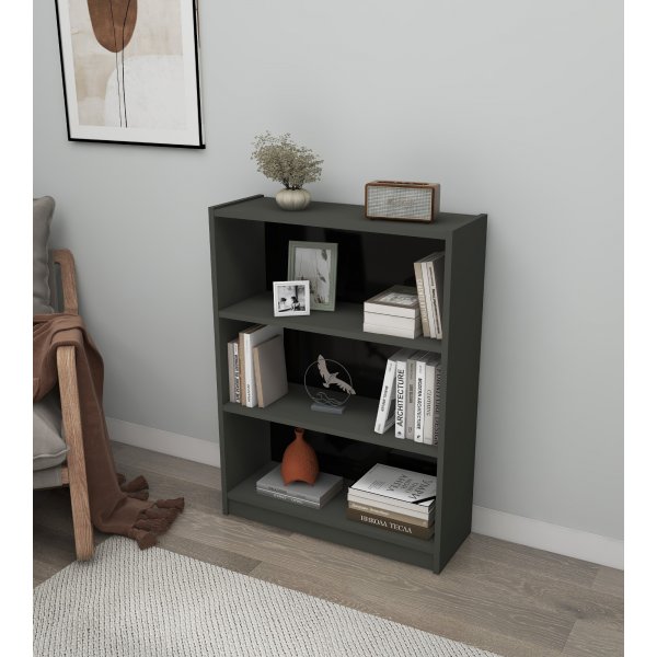 Bücherregal für den Urlaub - Dunkelgrau Bücherregal für den Urlaub - Dunkelgrau