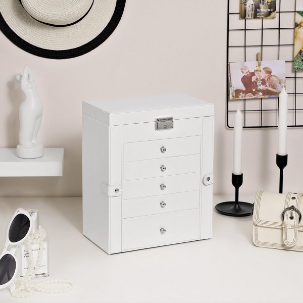 Jade-Schmuckkästchen - Weiß Jade-Schmuckkästchen - Weiß