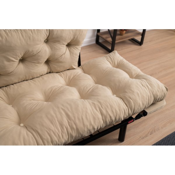 Nitta 2-Sitzer-Schlafsofa - Creme