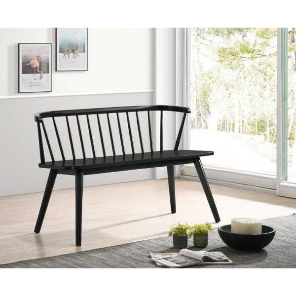 Schwarzes Bobby-Korbsofa