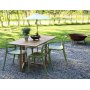 Teak-Essgruppe Salt: Teak-Klopftisch mit 4 Nordan-Sthlen