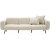 Flanko 3-Sitzer-Sofa Creme