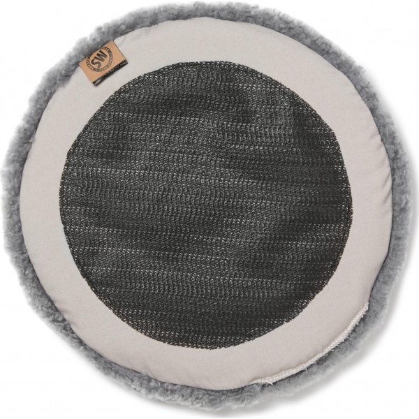 Lockiges Sitzkissen Hellgrau - Ø34 cm Lockiges Sitzkissen Hellgrau - Ø34 cm