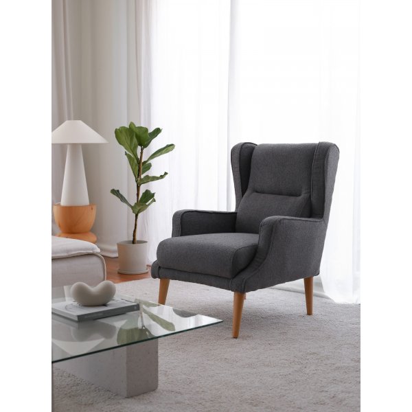 Klam-Sessel - Schwarz Klam-Sessel - Schwarz