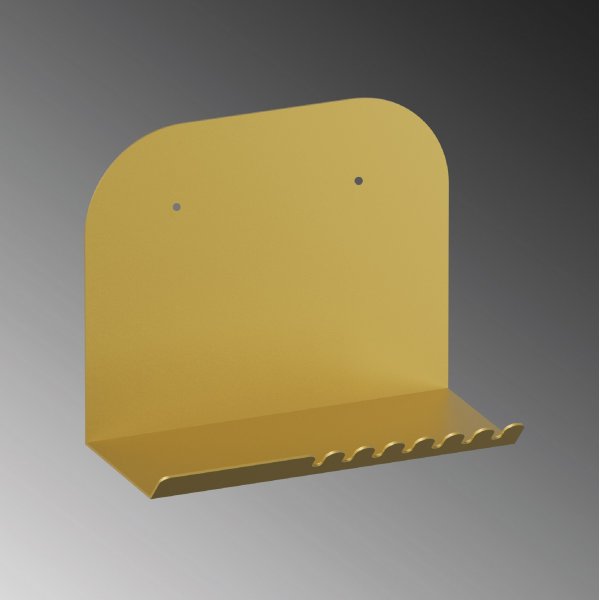 Kurzes Wandregal - Gold