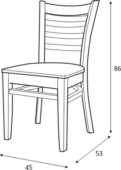 Bistro 2 Esszimmerstuhl - Rahmenfarbe optional Bistro 2 Esszimmerstuhl - Rahmenfarbe optional
