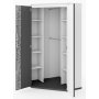 Jacklyn Eck-Kleiderschrank - Wei/Graphit