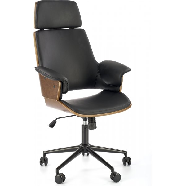 Weber-Sessel - Walnuss/Schwarz