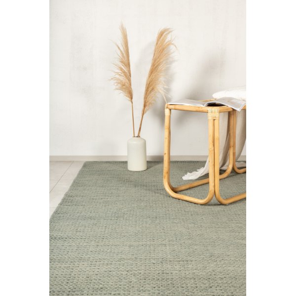 Wollteppich Hilding - Grün Wollteppich Hilding - Grün