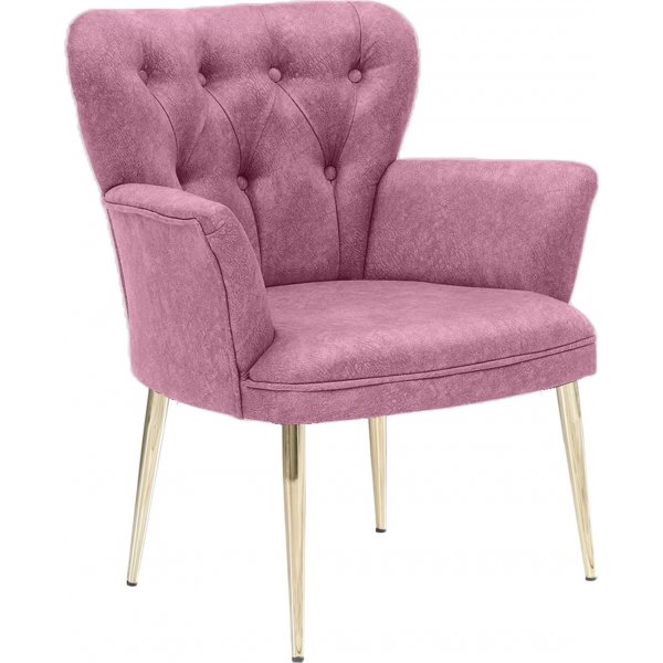 Paris-Sessel - Rosa/Gold