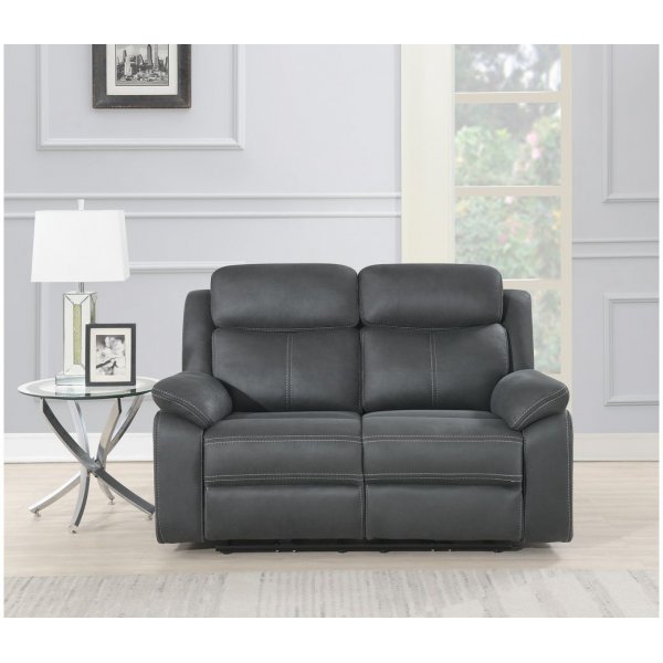 Elektrisches 2-Sitzer-Liegesofa Teddy - Grau