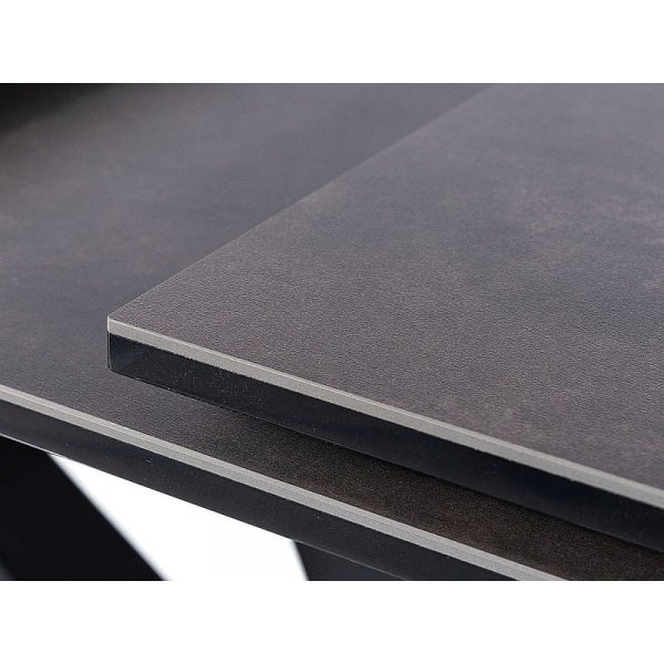 Salvadore Esstisch 120-180 x 80 cm - Grau/Schwarz Salvadore Esstisch 120-180 x 80 cm - Grau/Schwarz