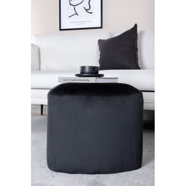 Tee-Hocker - Schwarzer Samt Tee-Hocker - Schwarzer Samt