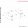 Veyron Couchtisch 103,8 x 60 cm - Schwarz/Gold