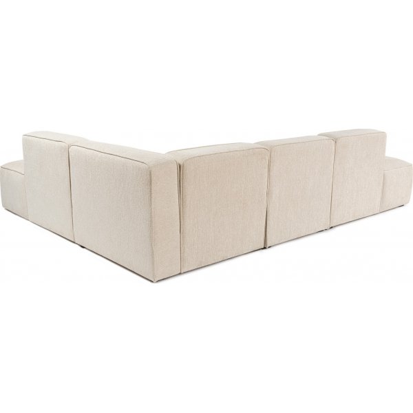 Mehr Ecksofa mit offenen Enden rechts - Creme