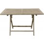 Klappbarer Esstisch Salt aus grauem Teak - 120x70 cm