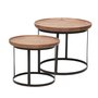 Melissa Couchtisch Set mit 2 Tischen - Holz/Metall