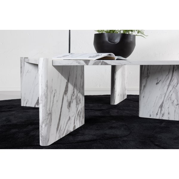 Rogaland Couchtisch 100 x 100 cm - Wei