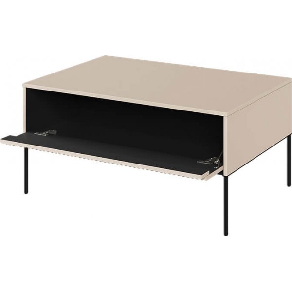 Trend-Couchtisch - Beige/Schwarz