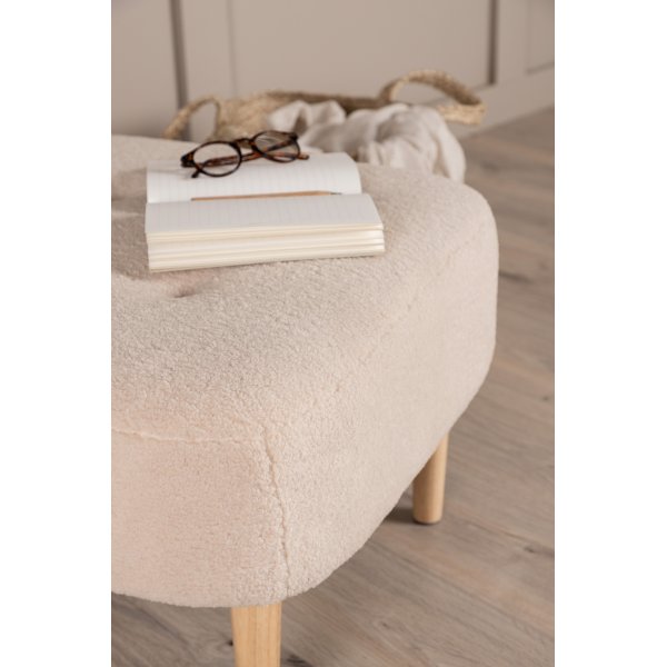 Hocker Salina - Weies Vlies