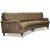 Howard 4-Sitzer geschwungenes Sofa 259 cm - Range koleder