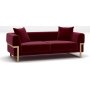 Magenta 2-Sitzer-Sofa - Rot