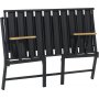 Lotus 2-Sitzer Outdoor-Sofa - Schwarz/Rauch