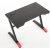 Astal Schreibtisch 100x60 cm - Schwarz/Rot