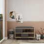 Schuhschrank Troy - Eiche/anthrazit