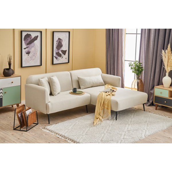 Revos Diwansofa rechts - Creme