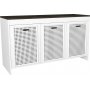 Done Sideboard - Wei/Dunkelbraun